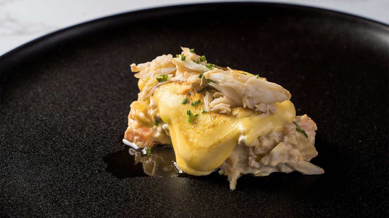 Ensaladilla de txangurro con mayonesa gratinada – - Receta - UFS