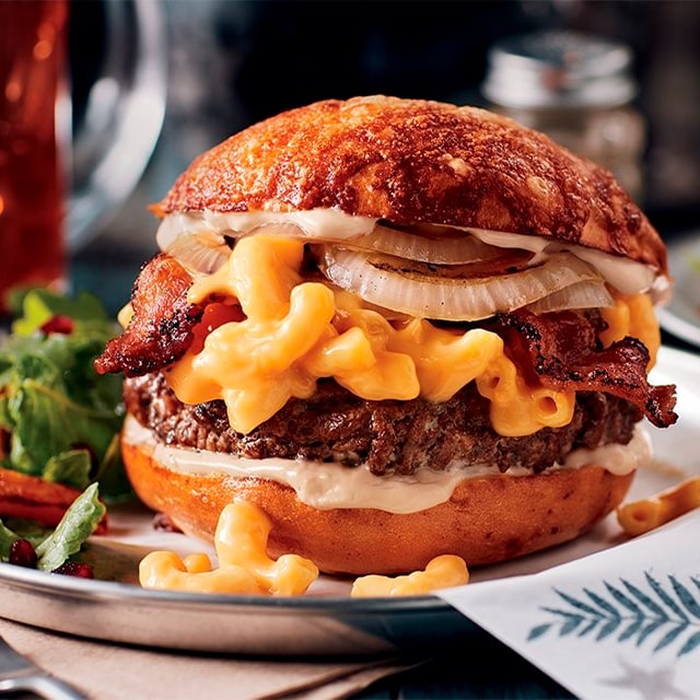 Hamburguesa Mac & Cheese Hamburguesa Mac & Cheese