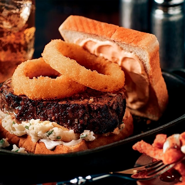 Hamburguesa de pastel de carne