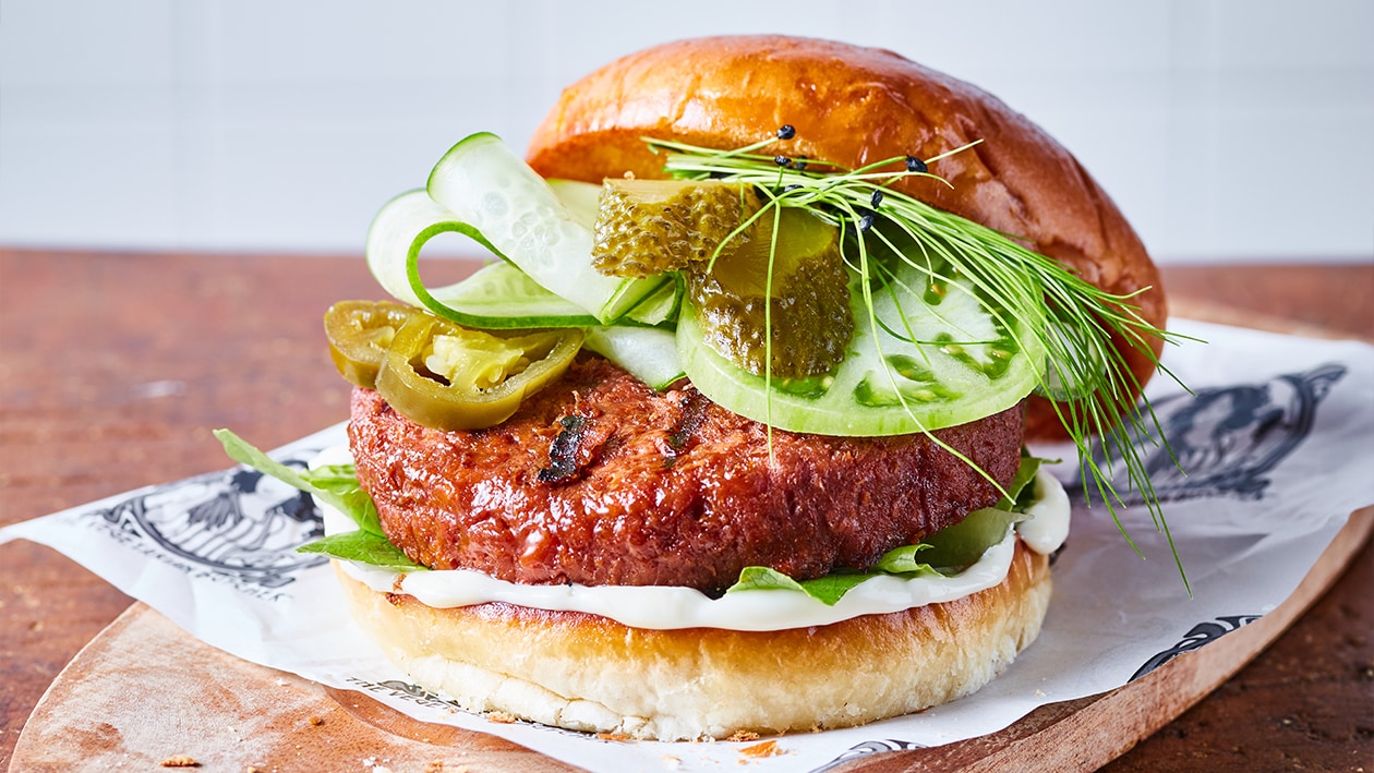 The Vegetarian Butcher Hamburguesa premium a la parrilla – - Receta - UFS