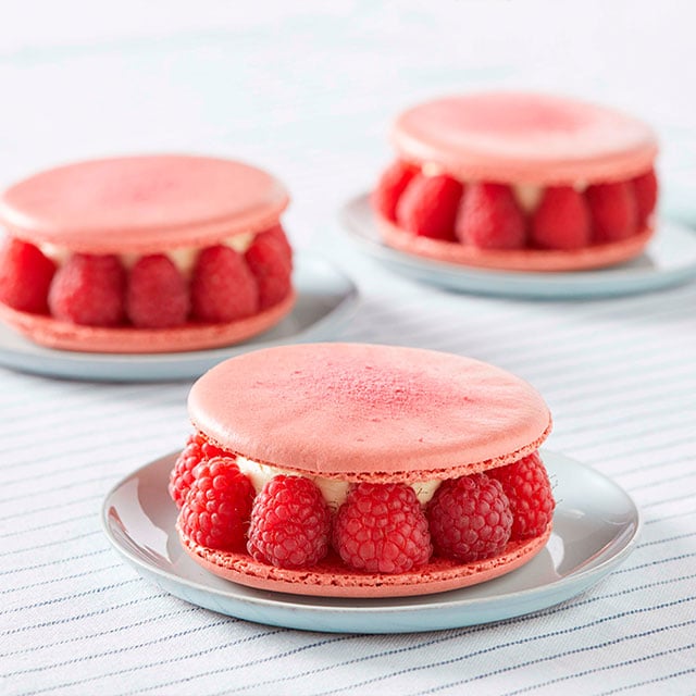 Macarons de frambuesa Macarons de frambuesa