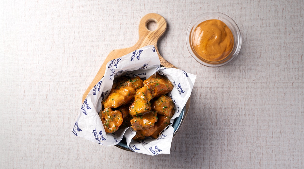Pollo crujiente con salsa ahumada – - Receta - UFS