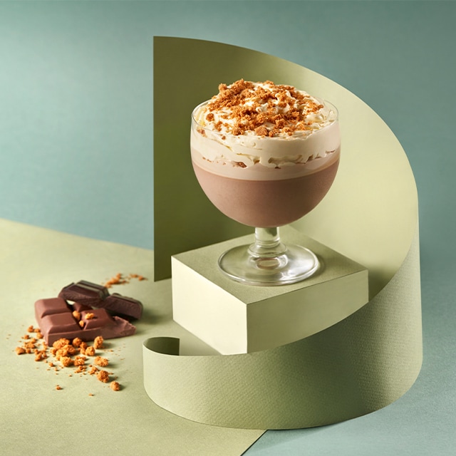 Panna cotta de Nocilla y espuma de vainilla Panna cotta de Nocilla y espuma de vainilla