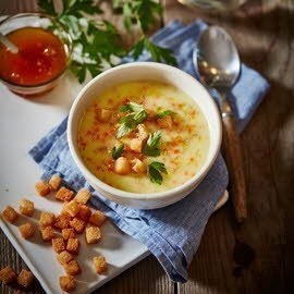 Sopa de mostaza francesa con zanahorias y miel Sopa de mostaza francesa con zanahorias y miel