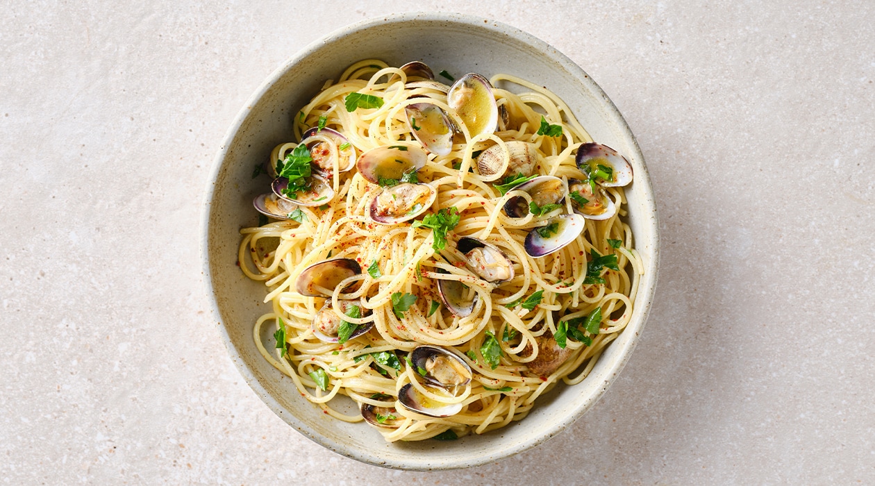 Spaghetti alle vongole – - Receta - UFS