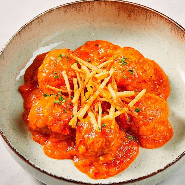 Versión vegetariana de nuestras clásicas albóndigas guisadas Versión vegetariana de nuestras clásicas albóndigas guisadas