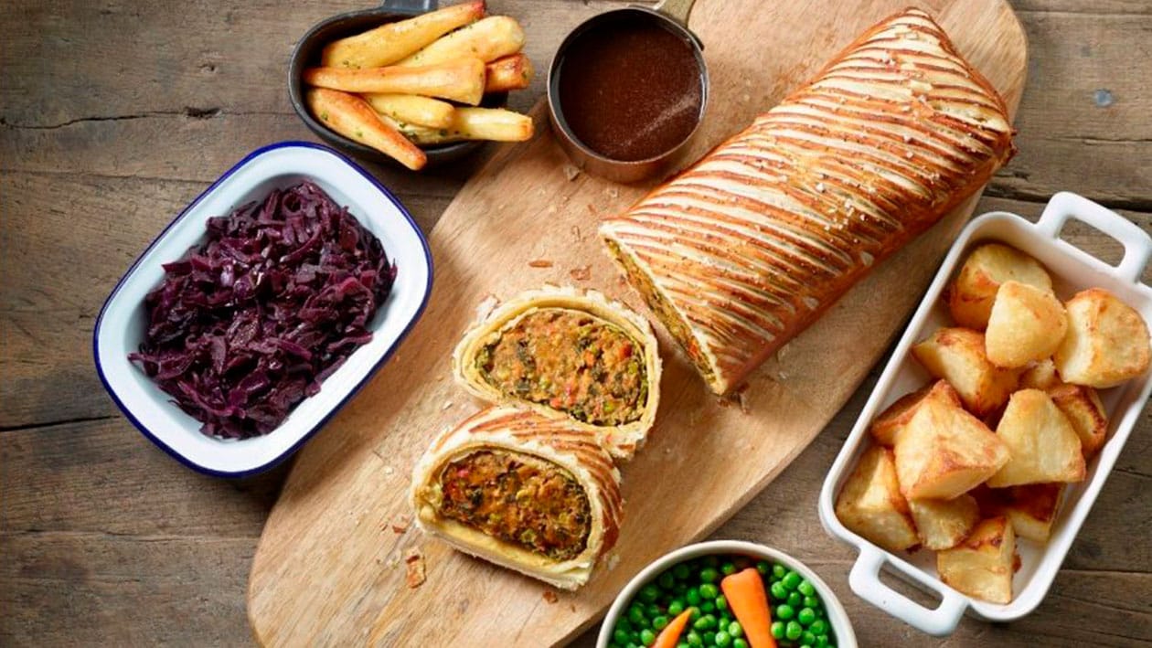 Wellington de zanahoria, garbanzos y pimientos rojos – - Receta - UFS