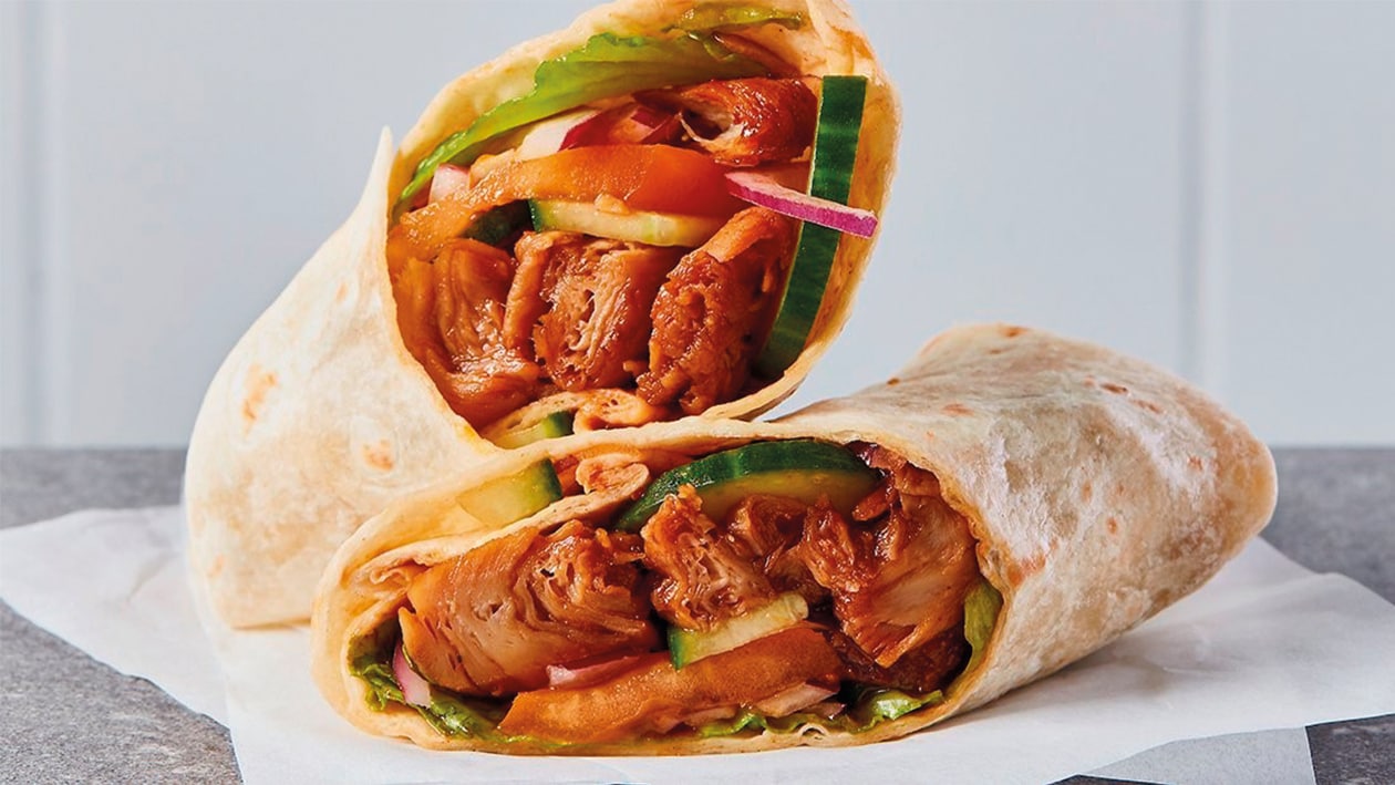 Wrap mexicano vegetariano con salsa BBQ The vegetarian Butcher – - Receta - UFS