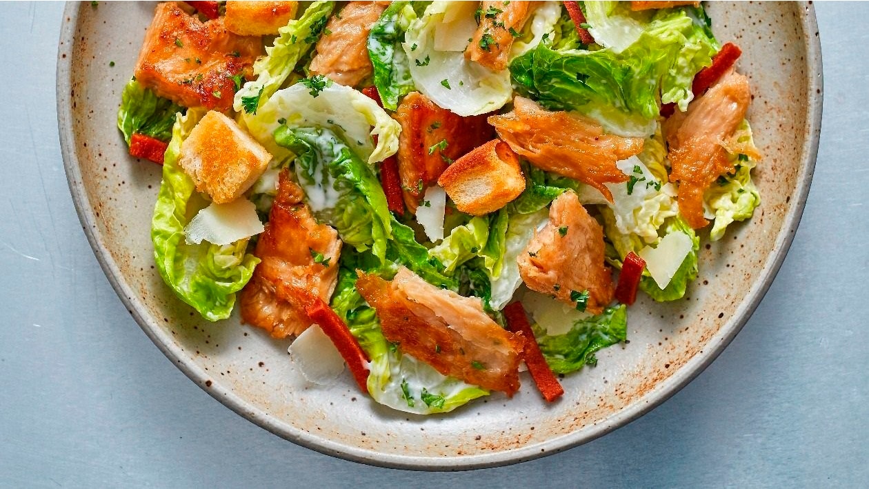 Ensalada César con pollo de Vegetarian Butcher NoPollo – - Receta - UFS