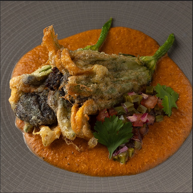 Flor de Calabaza rellena