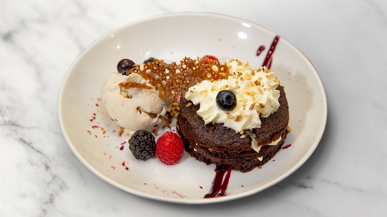 Milhojas de Brownie y Helado de Cookies Vegano – - Receta - UFS
