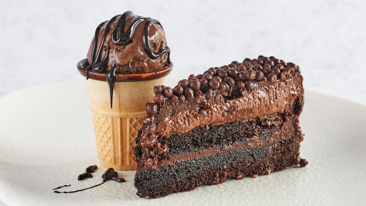 Tarta y helado muerte por chocolate – - Receta - UFS