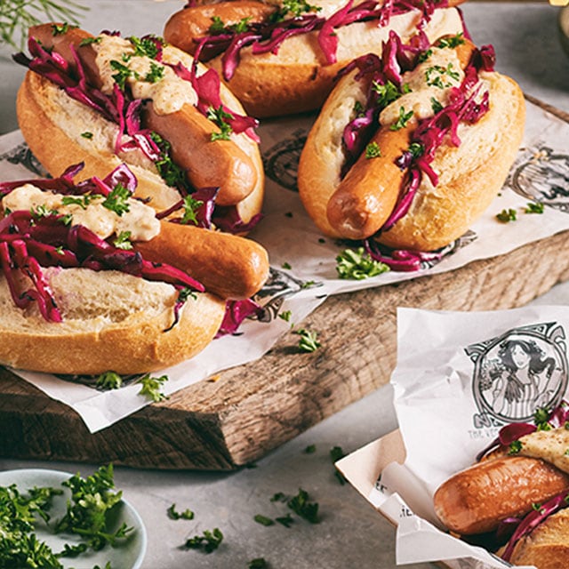Perrito Caliente vegano de Navidad Perrito Caliente vegano de Navidad