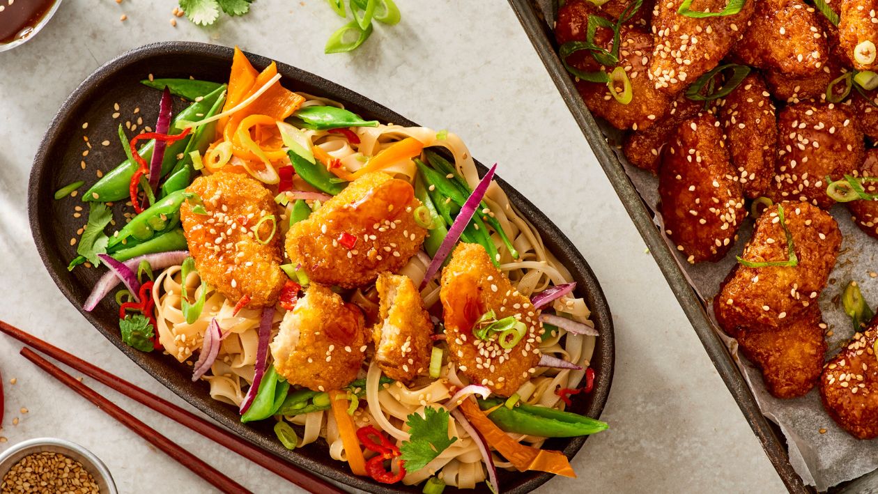 Nuggets de Nopollo con noodles veganos – - Receta - UFS