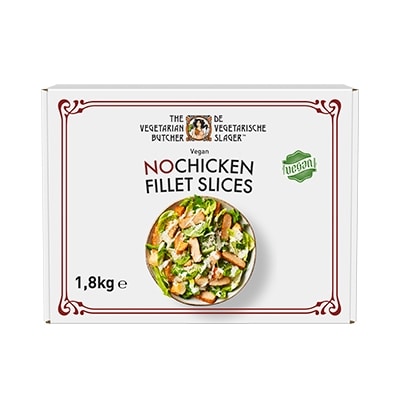 The Vegetarian Butcher Nopollo listo para comer vegano caja 1,8kg - Tiras de pollo de origen vegetal elaboradas a partir de soja no modifcada genéticamente y sin necesidad de cocinarlas