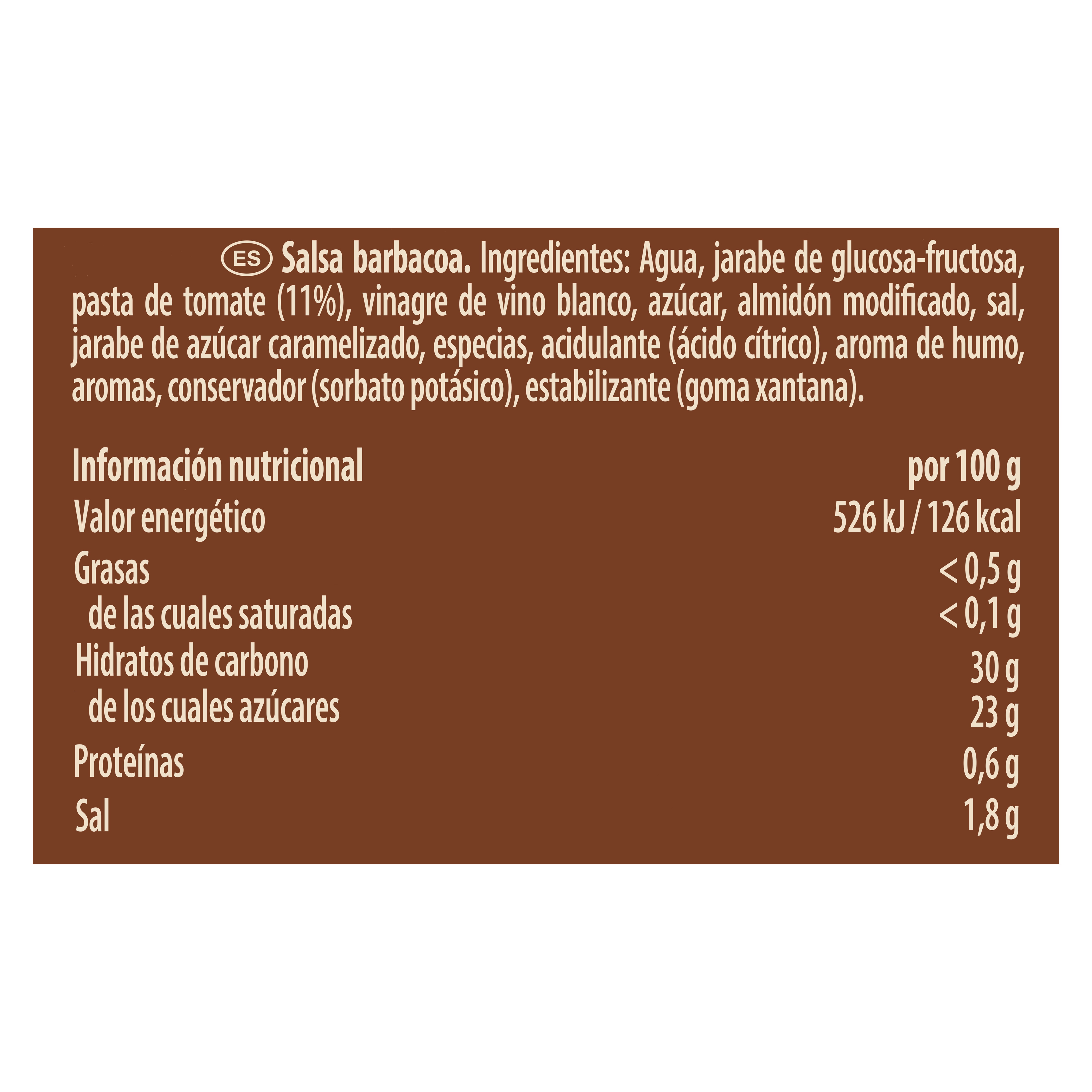 Hellmann’s Salsa Barbacoa 4,8kg - La Salsa Barbacoa Hellmann’s ofrece un sabor intenso con notas ahumadas y una textura equilibrada, ideal como base para tus creaciones. Resultado superior para tus recetas más auténticas.