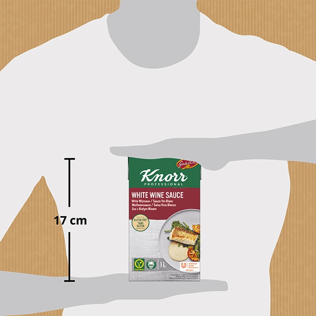 Knorr Salsa Líquida Vino Blanco lista para usar sin gluten brik 1L - Las Salsas Líquidas Knorr te aseguran empezar cada servicio con salsas perfectas.