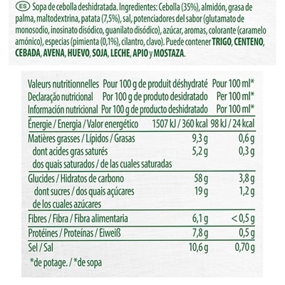 Knorr Sopa de Cebolla deshidratada bote 813gr - 