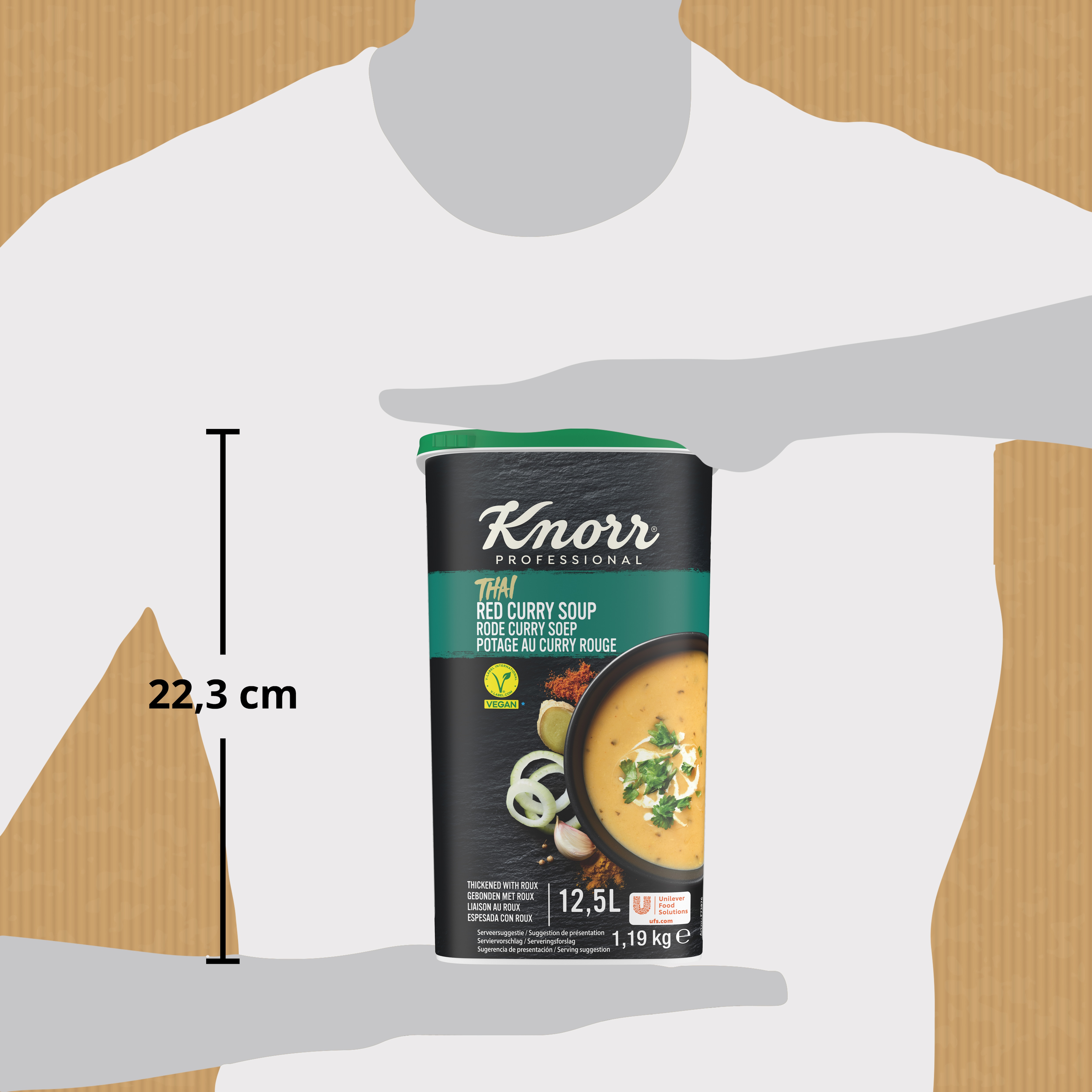 Knorr Sopa Thai Curry Rojo deshidratada bote 1,19Kg - 