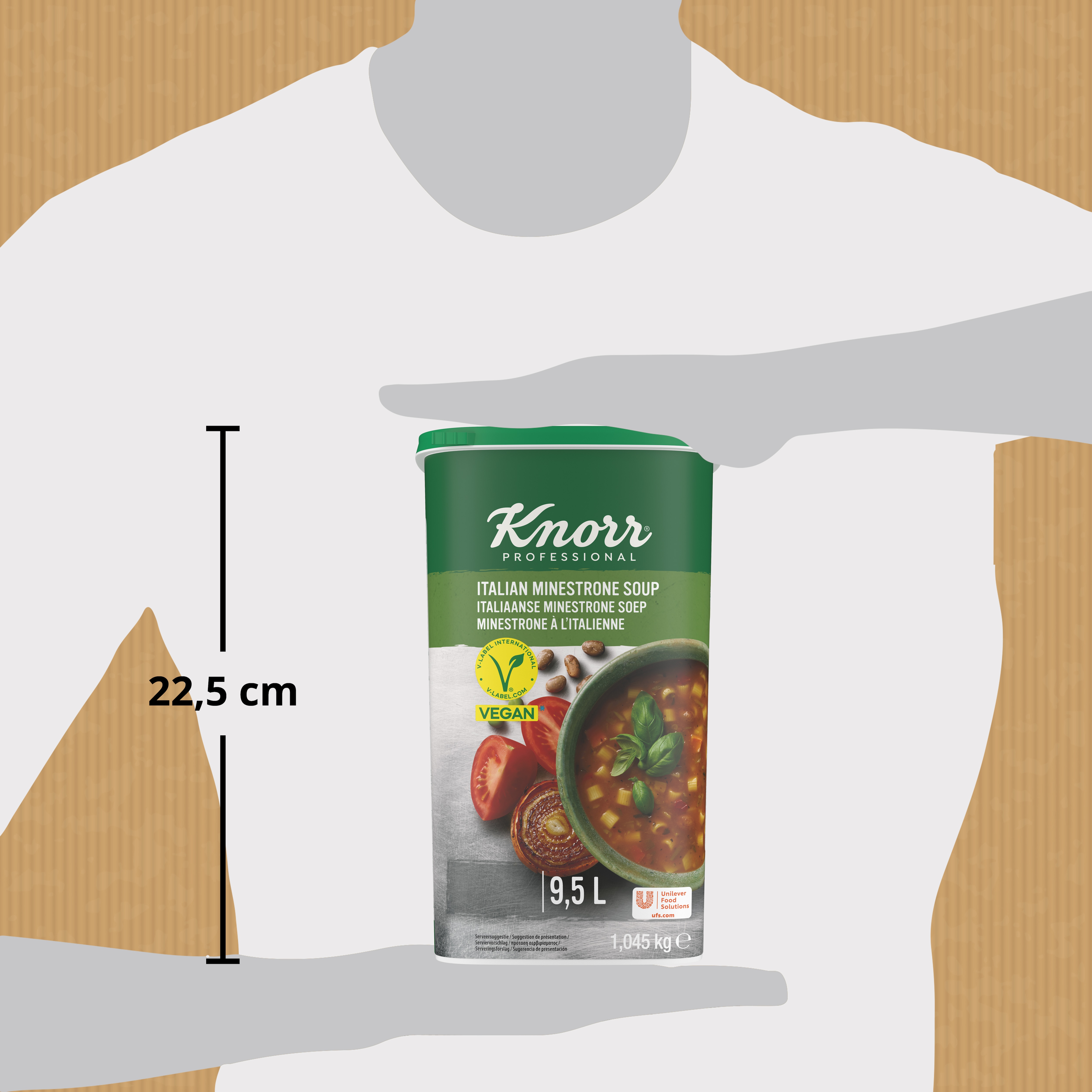 Knorr Sopa Minestrone deshidratada bote 1,045Kg - 