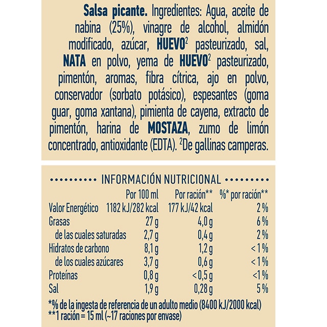 Hellmann's Mayo Chili Bocabajo sin gluten 250ml - Salsa Mayo Chili Hellmannn’s. Nuevos sabores en un práctico envase.