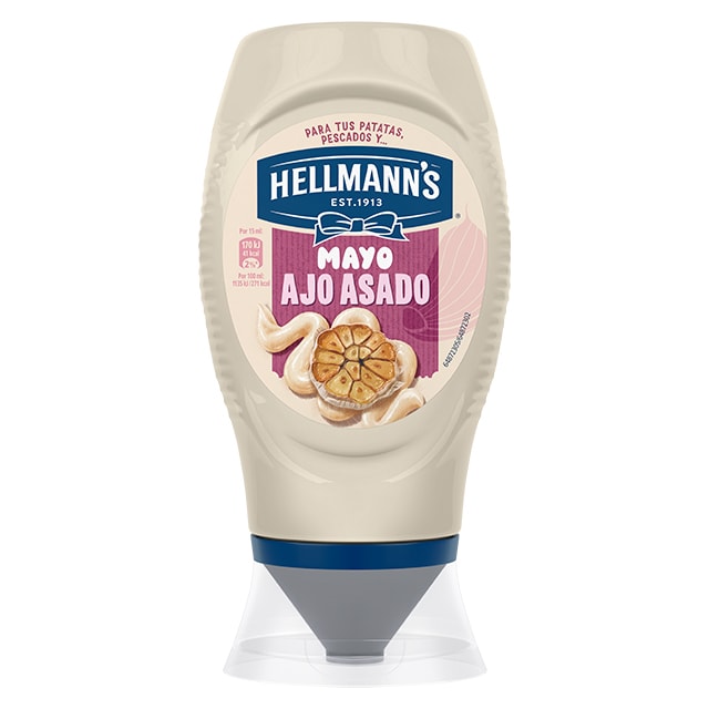 Hellmann's Mayo Ajo Asado Bocabajo 250ml - Necesito salsas con personalidad que me ayuden a marcar la diferencia.
