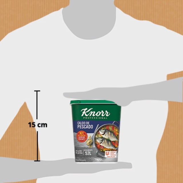 Knorr Caldo Sazonador de Pescado sin gluten y sin lactosa bote 1kg - Realza el sabor a pescado con el Caldo de Pescado deshidratado Knorr, el Nº1 en ventas*, sin gluten y sin lactosa.