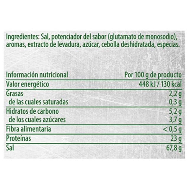 Knorr Caldo sazonador sabor Carne sin gluten y sin lactosa bote 1kg - Caldo sazonador sabor Carne. Descubre todos los nuevos Caldos Deshidratados Knorr: Los No1*, ahora Sin Gluten y Sin Lactosa