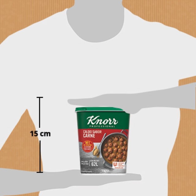 Knorr Caldo Sazonador sabor Carne sin gluten y sin lactosa bote 1kg - Los Caldos Sazonadores Knorr te aportan un impulso de sabor en tus recetas de manera fácil y económica.