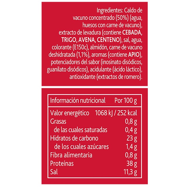 Knorr Bovril Caldo Concentrado de Carne bote 500g - Bovril intensifica tus platos con un aspecto y sabor tostado, en un solo paso.