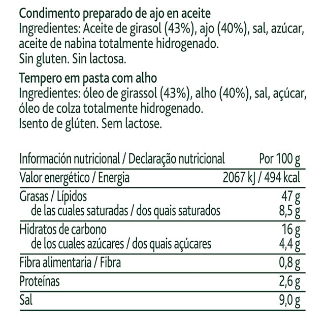 Knorr Primerba de Ajo sin gluten bote de 340g - 