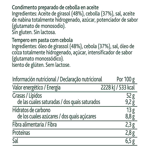 Knorr Primerba de Cebolla Dorada sin gluten bote de 340g - 