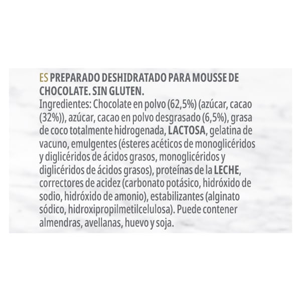 Carte d'Or Mousse de Chocolate sin gluten 45 raciones 720g - Mousse de Chocolate Carte d’Or es elegido número 1 por Chefs en España el mejor Mejor mousse de chocolate del mercado*
