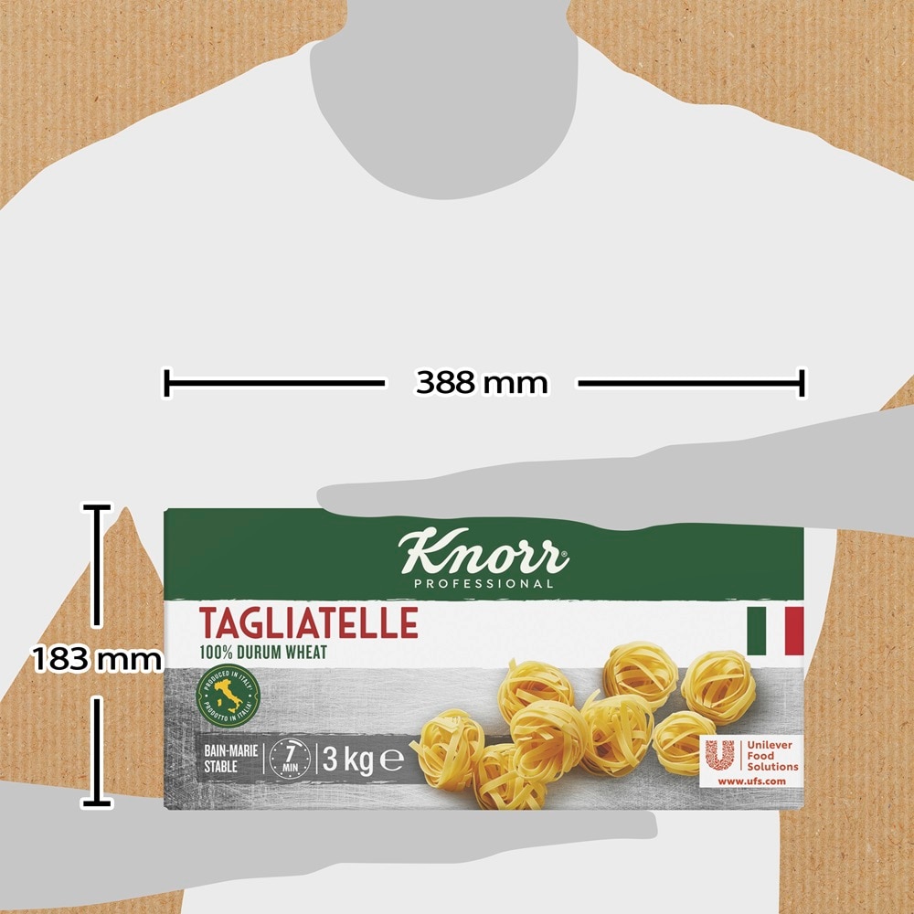 Knorr Tagliatelle pasta seca caja 3kg - 