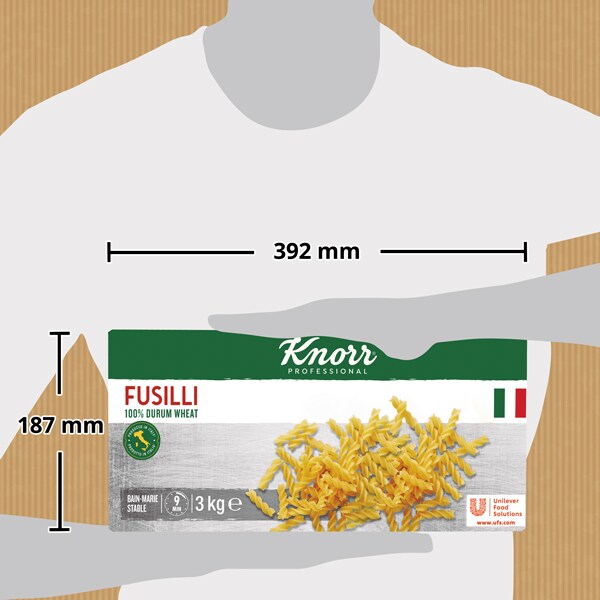 Knorr Fusilli Pasta Seca Caja 3 Kg - 