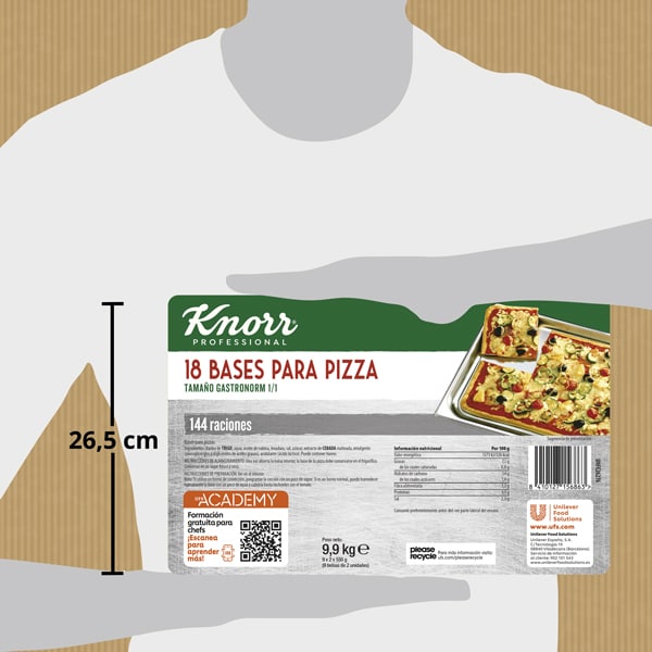 Knorr Base para Pizza precocida caja 9,9kg - 