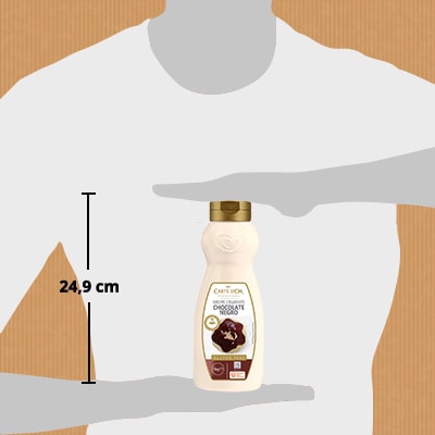 Carte d'Or Sirope Crujiente Chocolate Negro botella 900g - El Sirope Crujiente de Chocolate Negro y toda la gama de Siropes Carte d’Or Profesional es la preferida por los chefs, debido a que está diseñada con colores y sabores para seducir con tus postres