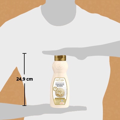 Carte d'Or Sirope Crujiente Chocolate Blanco botella 900g - Cocina con el Sirope Crujiente de Chocolate Blanco, de la gama de Siropes Carte d’Or Profesional, la preferida por los chefs, debido a que está diseñada con colores y sabores para seducir con tus postres