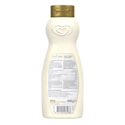 Carte d'Or Sirope Crujiente Chocolate Blanco botella 900g - Cocina con el Sirope Crujiente de Chocolate Blanco, de la gama de Siropes Carte d’Or Profesional, la preferida por los chefs, debido a que está diseñada con colores y sabores para seducir con tus postres