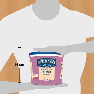 Salsa Alioli Hellmann's cubo 3L Sin Gluten - 