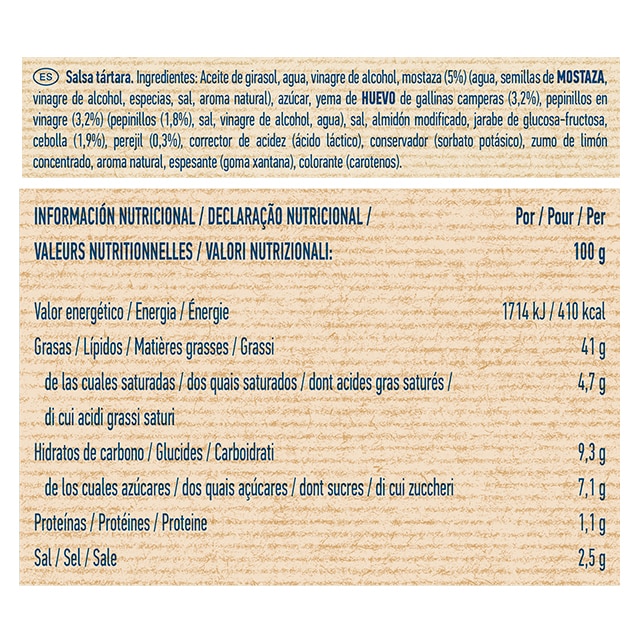 Hellmann's Salsa Tártara cubo 3L - 