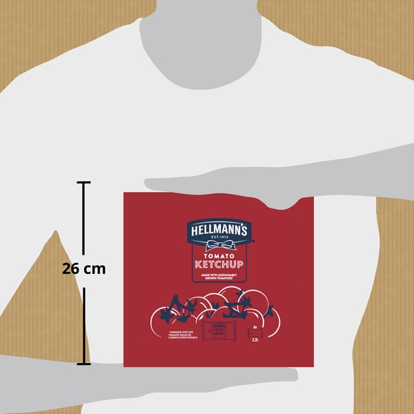 Hellmann's Ketchup Dispensador sin gluten 2,5kg - Los dispensadores Hellmann's transmiten al cliente calidad y facilidad de uso