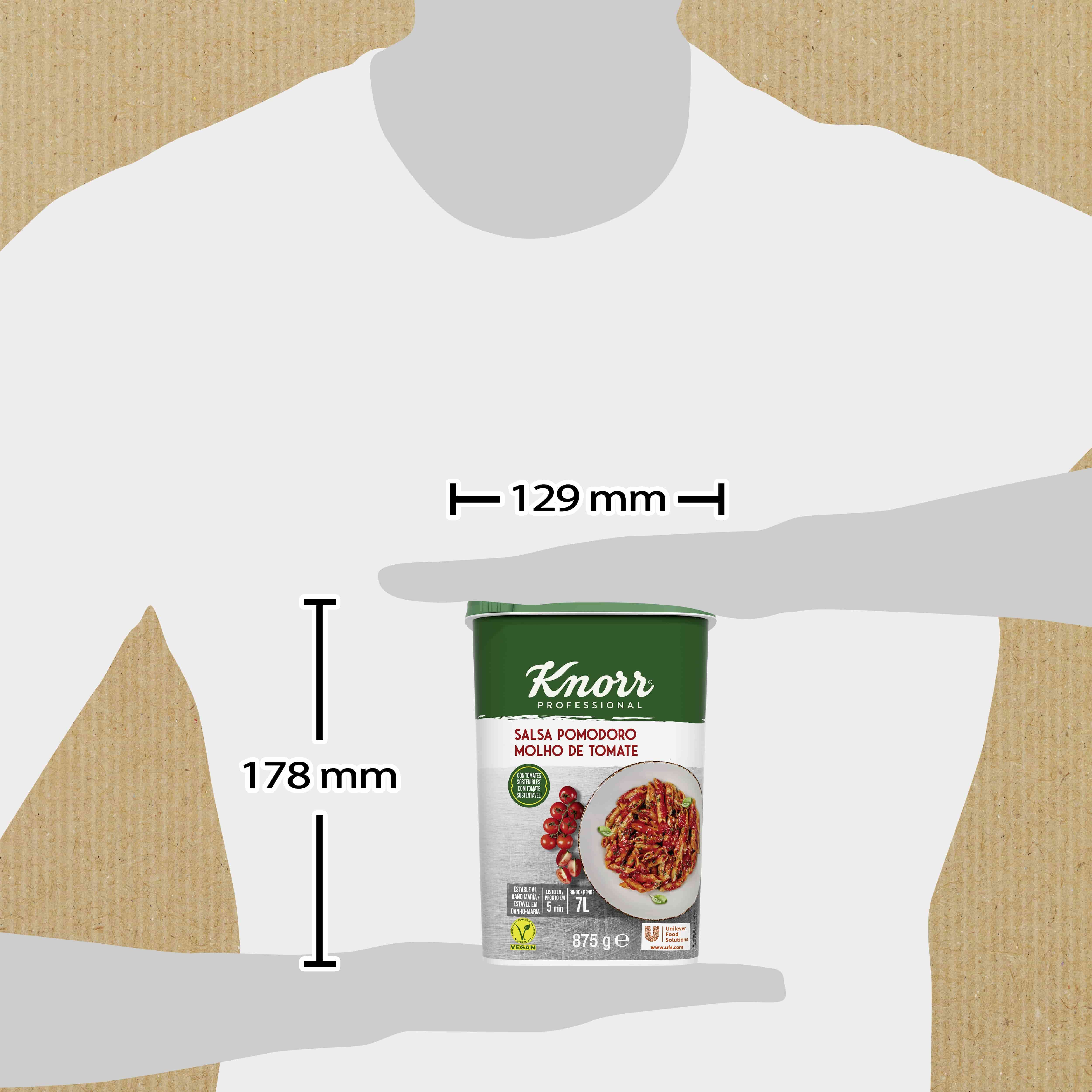 Knorr Salsa Pomodoro para pastas deshidratada bote 875g Sin Gluten - 