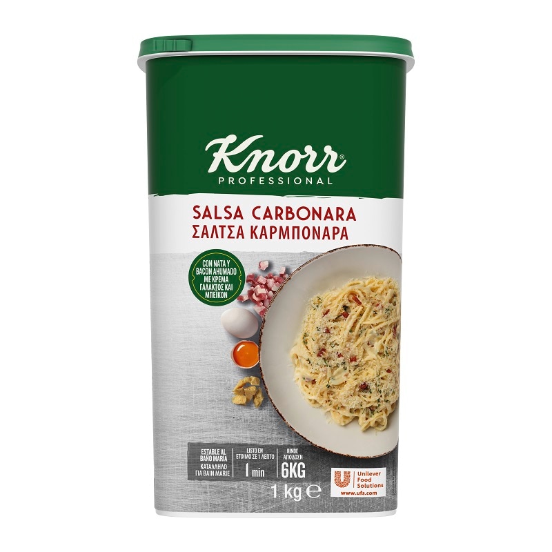 Knorr Salsa Carbonara para pastas deshidratada bote 1kg - 