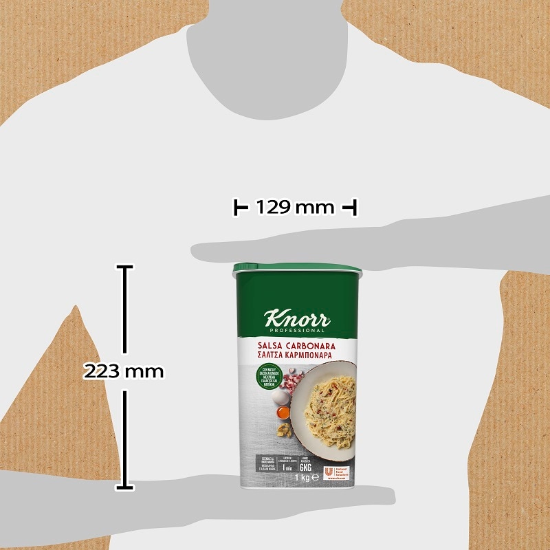 Knorr Salsa Carbonara para pastas deshidratada bote 1kg - 