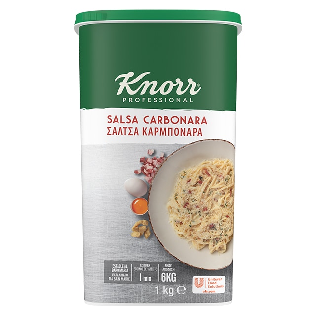 Knorr Salsa Carbonara para pastas deshidratada bote 1kg - 