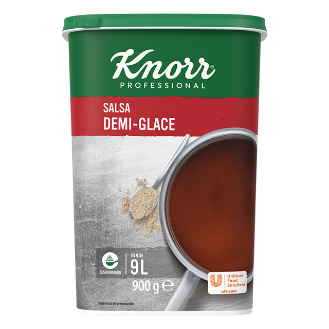 Knorr Salsa Demiglace deshidratada para carnes bote 900g - Demiglace Knorr, elegida la mejor salsa Demiglace del mercado*. Porque la mejor salsa empieza siempre con una buena base