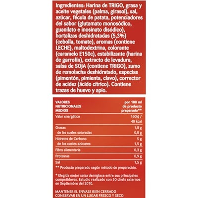 Knorr Salsa Demiglace deshidratada para carnes bote 900g - Demiglace Knorr, elegida la mejor salsa Demiglace del mercado*. Porque la mejor salsa empieza siempre con una buena base