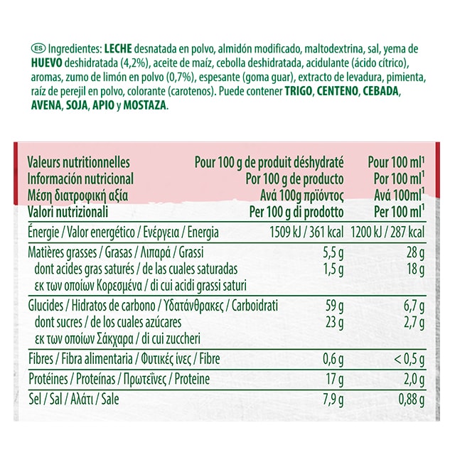 Knorr Salsa Holandesa deshidratada bote 825g - 