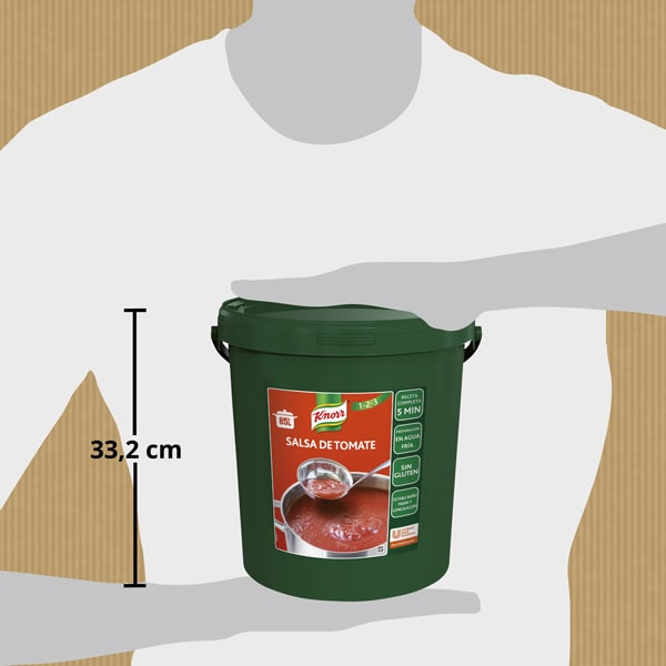 Knorr Salsa de Tomate en frío deshidratada  cubo 10Kg Sin Gluten - 